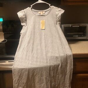 Michael Kors Gray Striped Women’s Dress Size Large